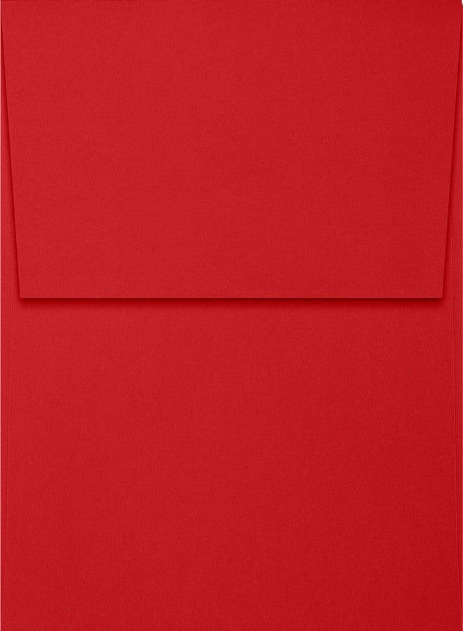 لوكس بيبر مغلفات دعوات LUXPaper A7 | سهلة الفتح والضغط | 5 1/4 بوصة × 7 1/4 بوصة | أحمر ياقوتي | ورق 80 رطل | 50 مغلفًا - Image 2